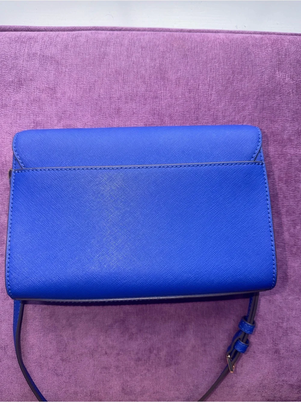 Tory Burch Emerson Saffiano Leather Convertible Crossbody Bag – Royal Blue